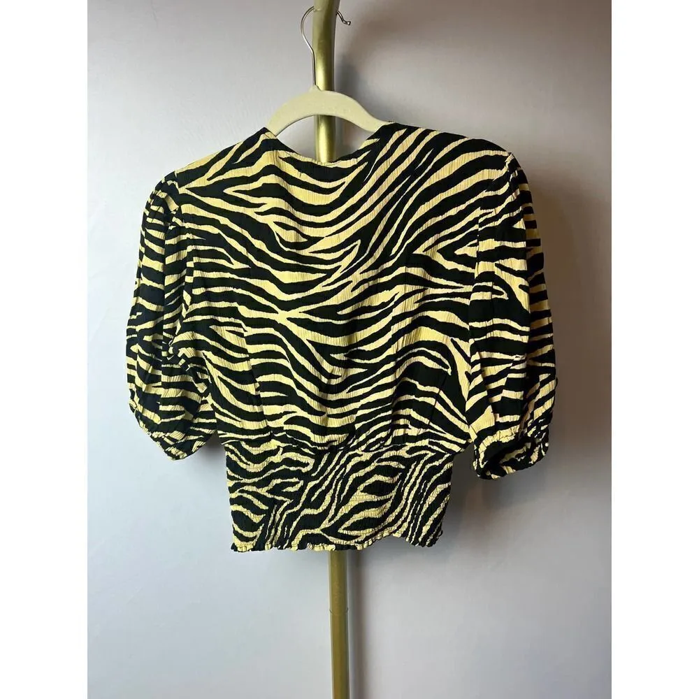 Faithfull the Brand Oma Top Amaia Zebra NWT Sz. 4 - Image 6