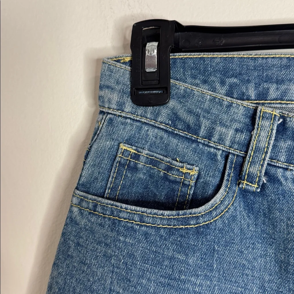 Midiostudio Makers Skin 5 Overdye High Rise Blue Denim Mom Jeans size 27 - Image 5