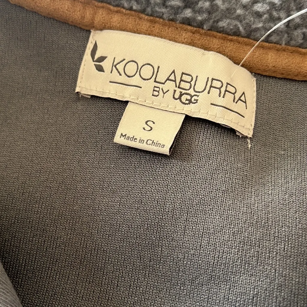 NWOT Koolaburra by Ugg Sherpa 1/4 Zip Pullover Jacket Sweater Small Blue - Image 6