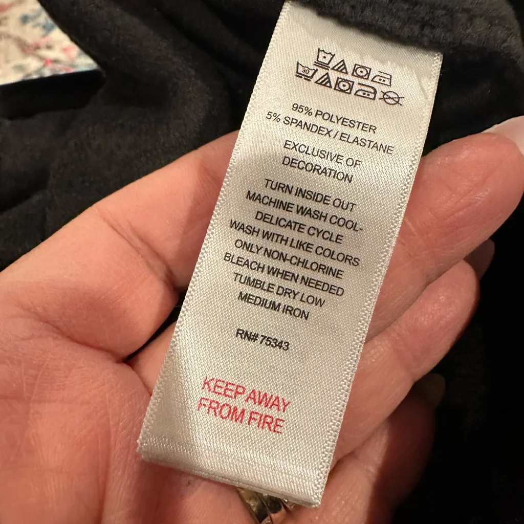 House of Harlow 1960 Black Velvet Drawstring Sweatpants M Size M - Image 8