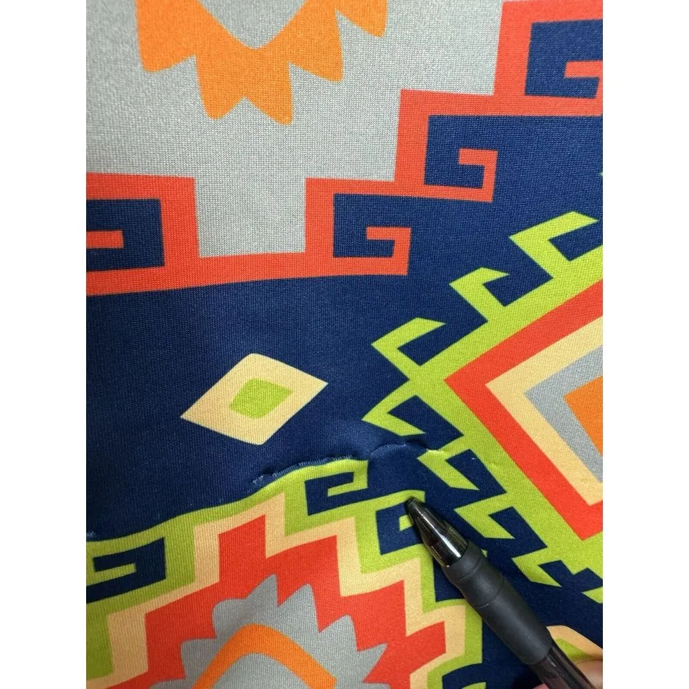 GRETCHEN‎ SCOTT JERSEY SPLIT NECK DRESS OBEROI AZTEC SOUTHWESTERN GEOMETRIC SZ S - Image 5