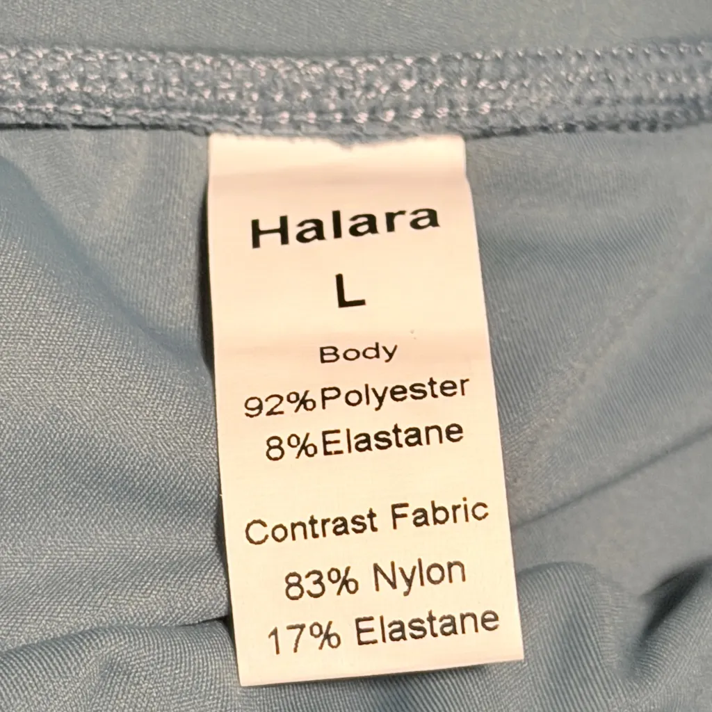 Halara High Waist Mesh Midi Skirt Size Large Mineral Blue - Image 7