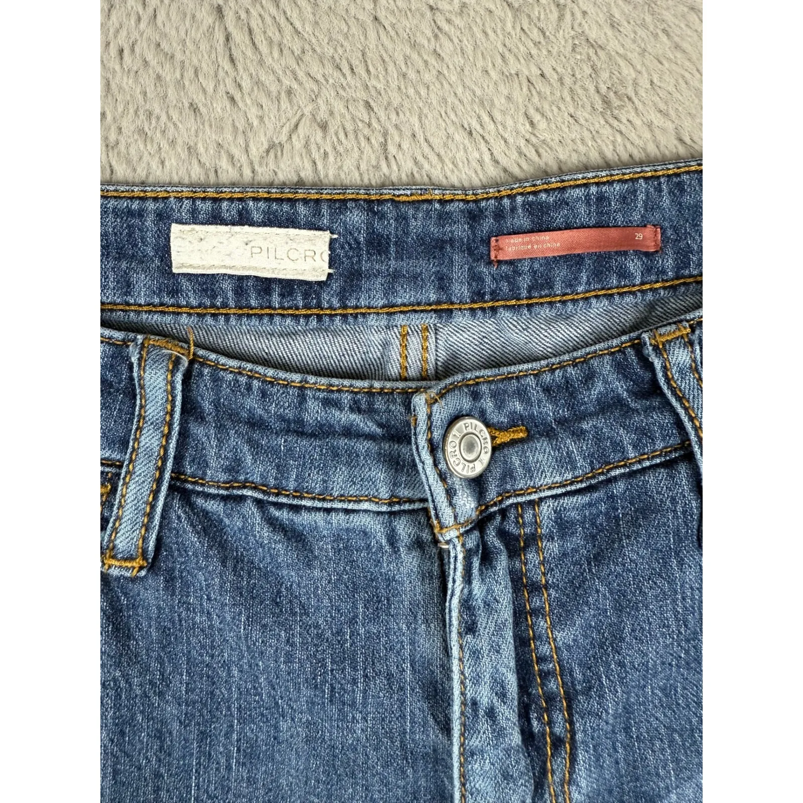 Anthropologie PILCRO and the Letterpress Boyfriend Crop Jeans Distressed Size 29 - Image 10