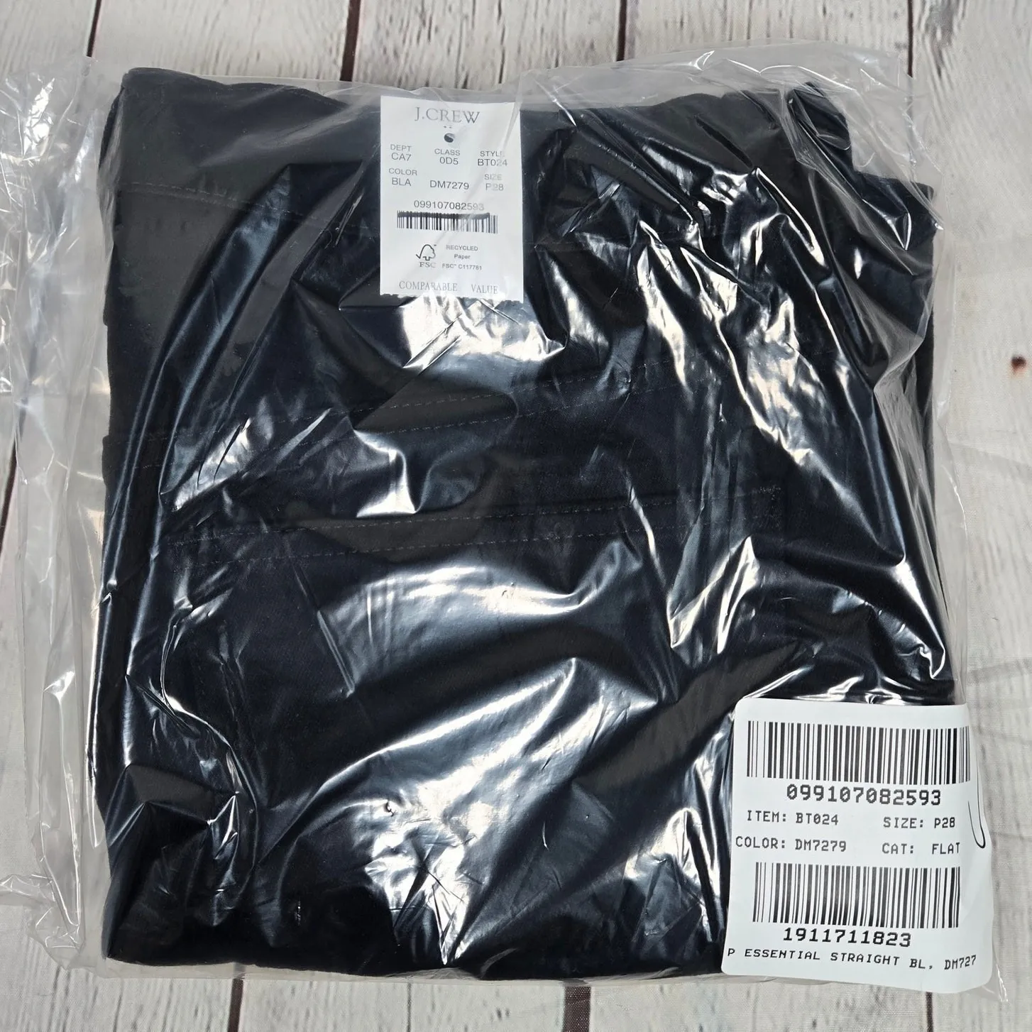 J. Crew Factory Petite essential straight jean in all - Image 12