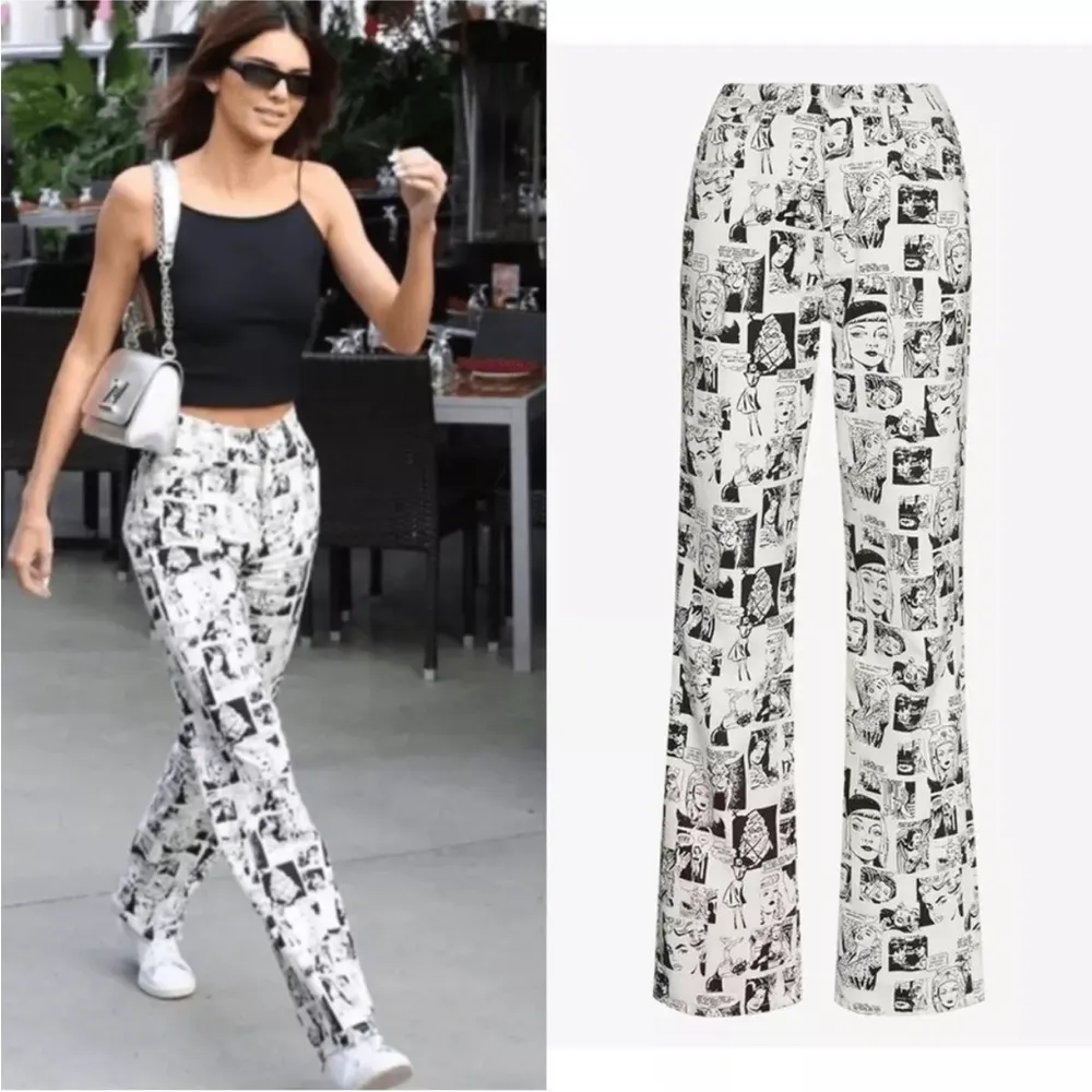 Reformation Newsprint Comic Book
High Rise Straight Leg Jeans 23 NEW - Image 13