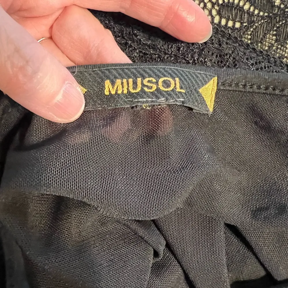 Beautiful Miusol Lace Overlay Mother of the Bride/Evening Gown! Size L - Image 5