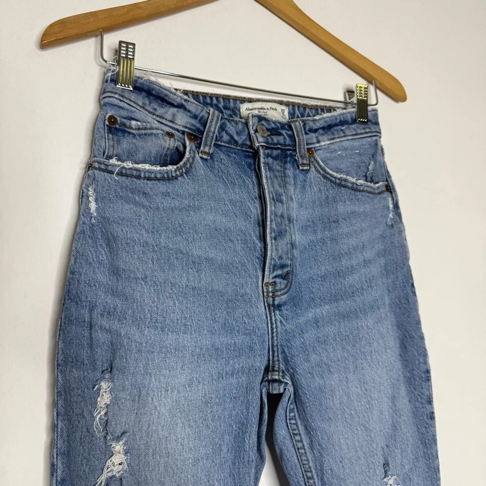 Abercrombie & Fitch The Dad Jeans Curve Love High Rise Size 25 0 Short loose - Image 7