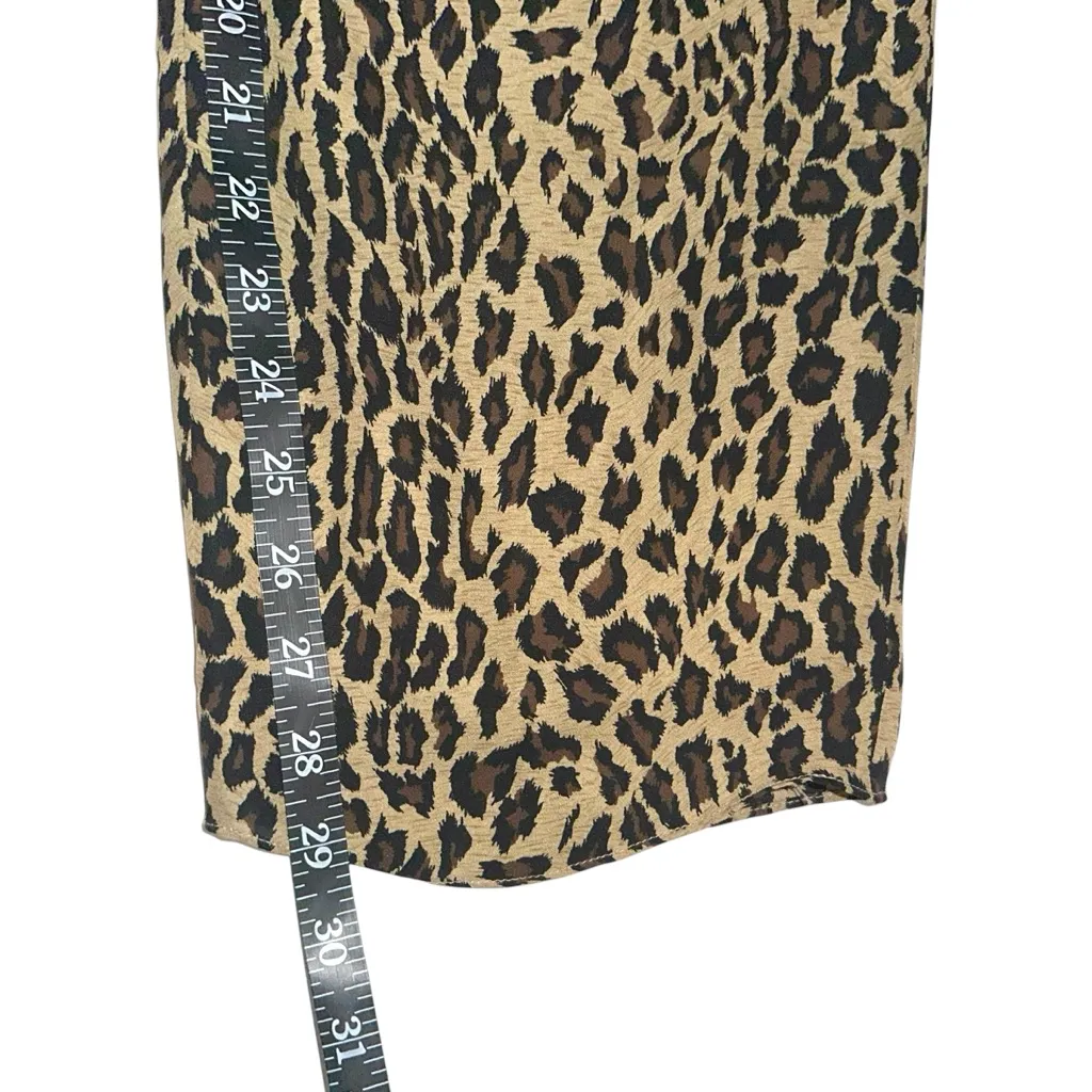 Lauren Ralph Lauren Silk Leopard Print Tapered Leg Vintage Pants PETITE SMALL - Image 6