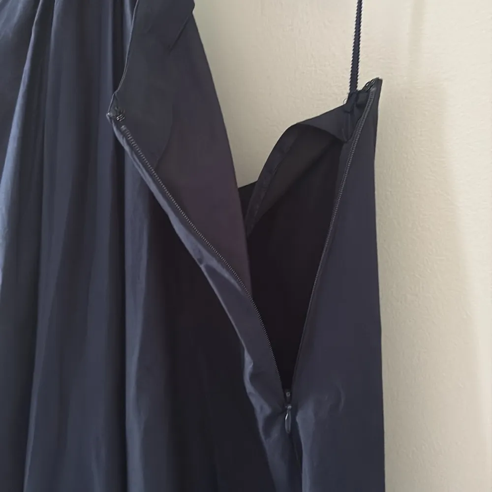 A.L.C. Alexandria Cotton Midi Dress Cap Sleeves Cutout Navy Size 8 - Image 13