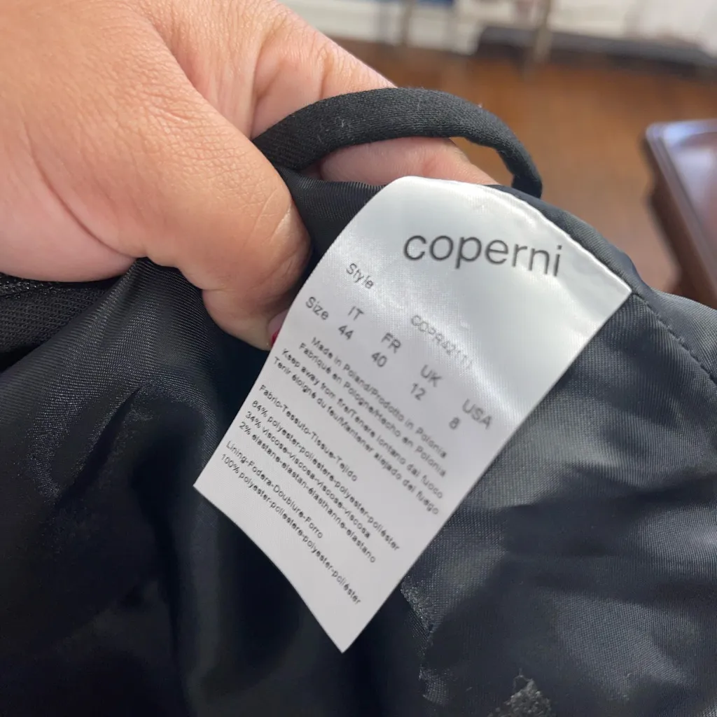 Coperni Paris Black Satin Size 8 - Image 7