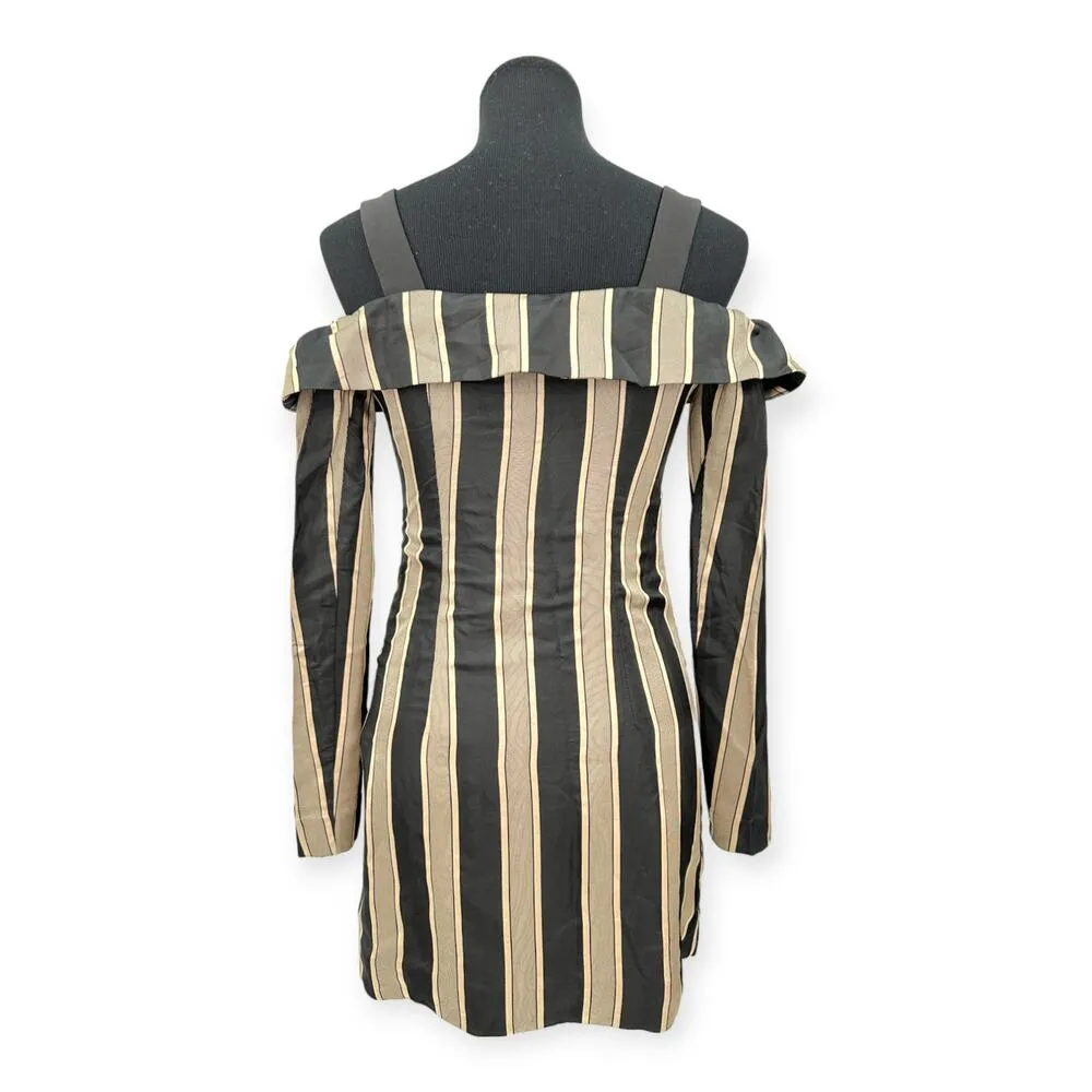 NBD x Revolve | NWT | XXS | Harden Off-Shoulder Old Money Long Sleeve Mini Dress - Image 9