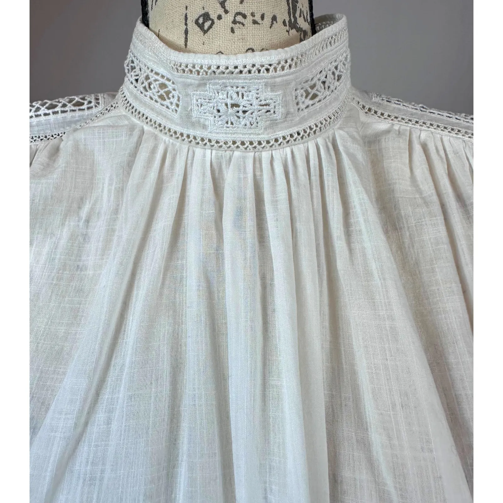 Zadig & Voltaire Teddy Eyelet Trim Blouse Judo M - Image 7