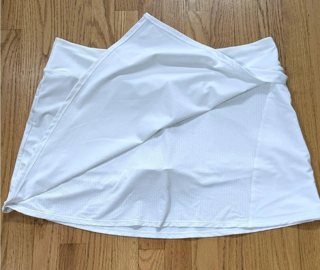 ATHLETA Volley Skort White 1X | Tennis Pickleball Athletic Skirt - Image 4