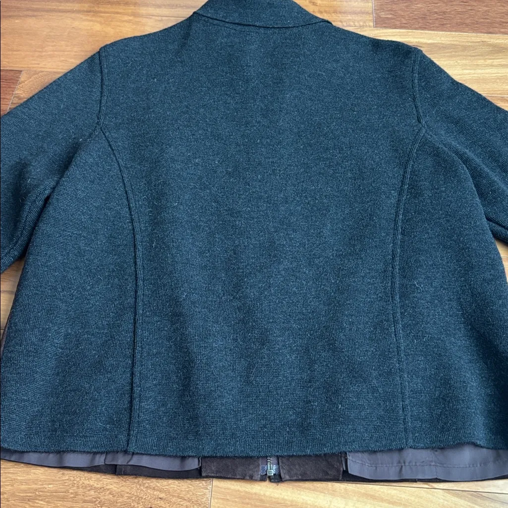 Nordstrom suede and wool jacket - Image 8