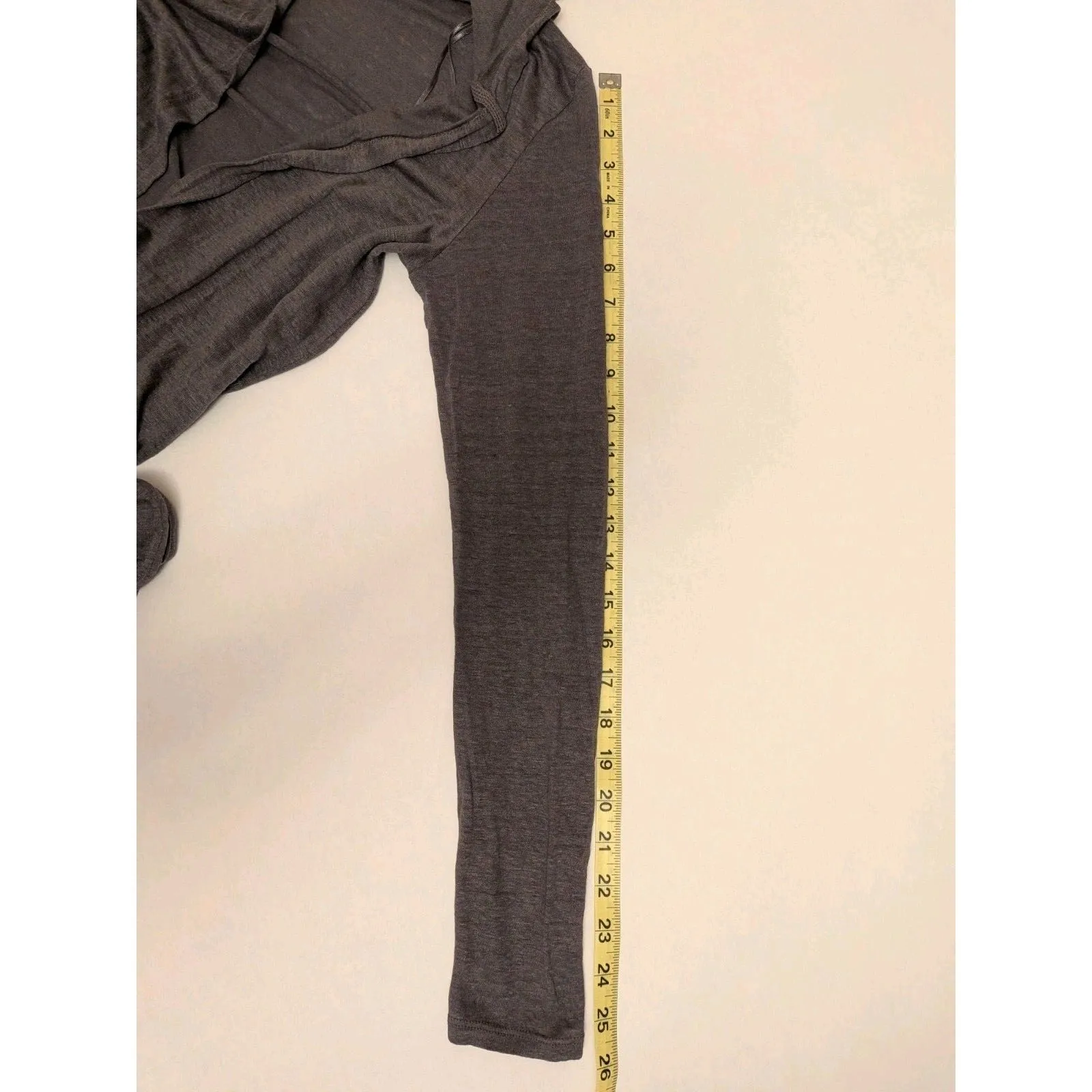 Linen Open Front Long Hooded Cardigan Sz S Lounge Whimsygoth Peasant Capsule - Image 4