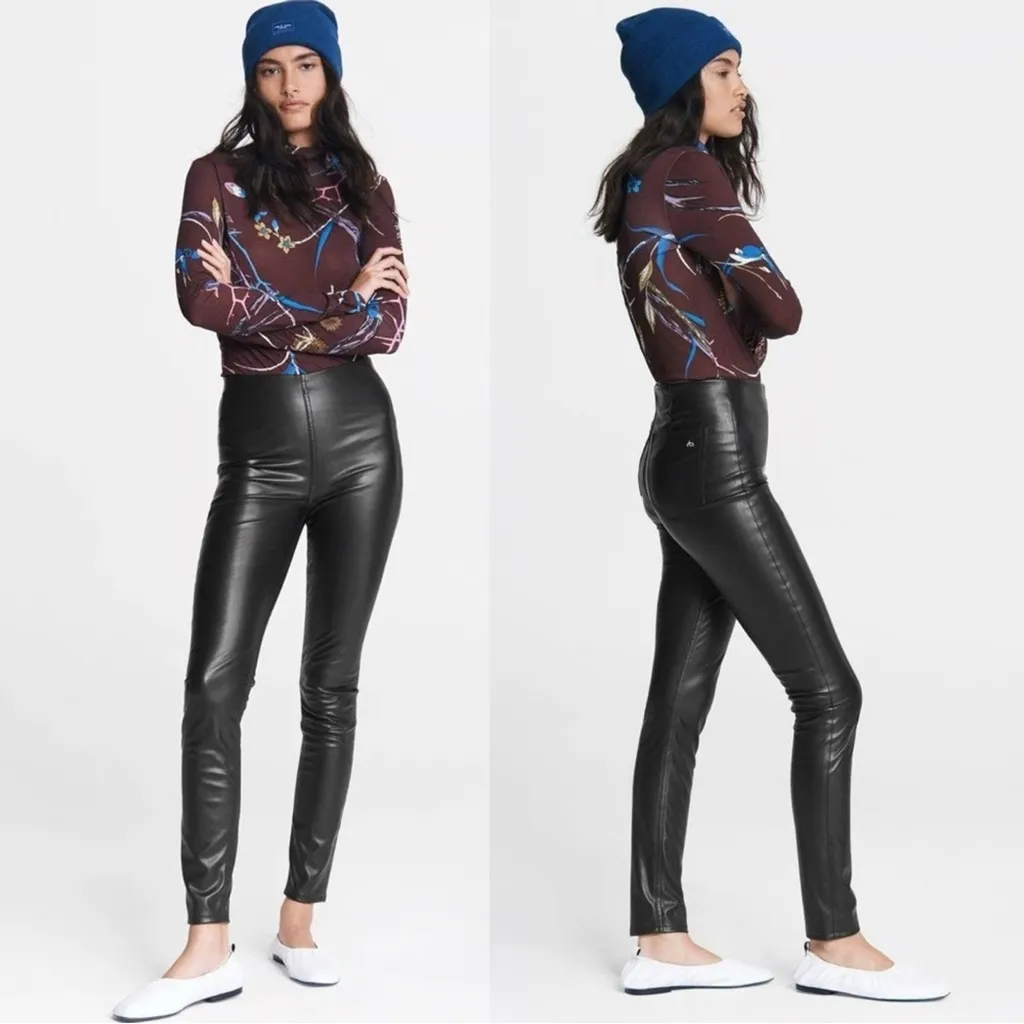 Rag & Bone Nina Faux Leather Pants - Image 2