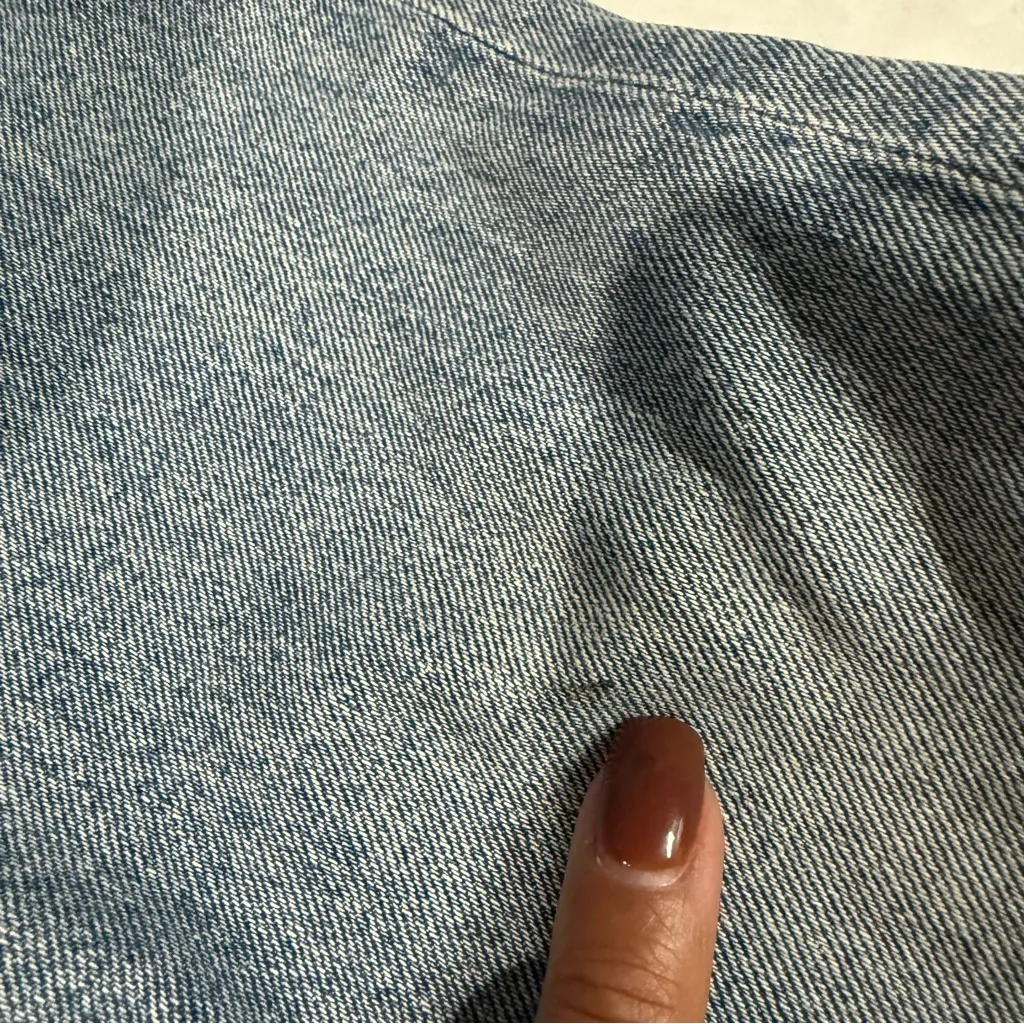 New Goldsign Lawler High Waisted Jean In Blue Blyth Button Fly Size 24 - Image 14