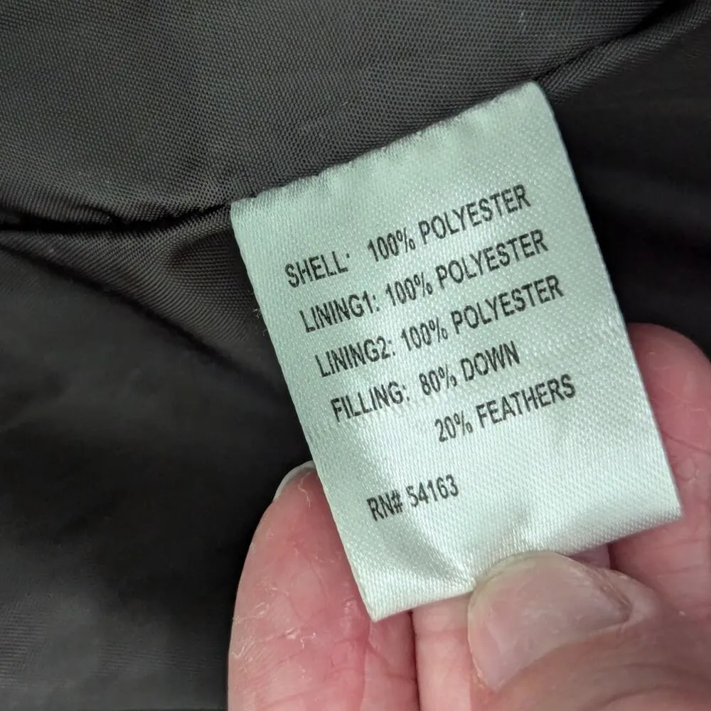 Calvin Klein Down Feather Puffer Coat Winter Outerwear Gorpcore Brown Womens - Image 5