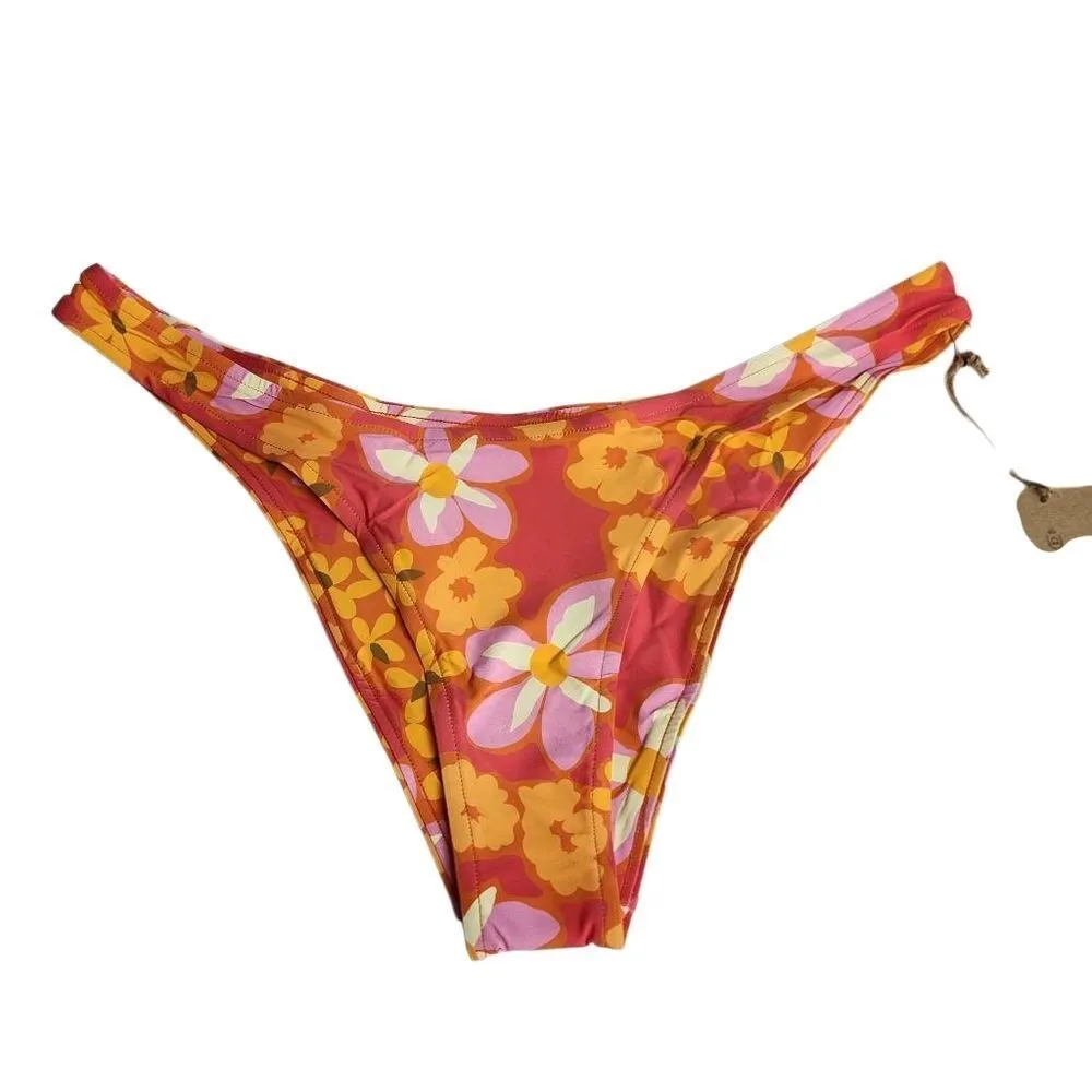 NWT Stone For Swim Lei Lei Floral Patterned Luka Bottoms (XL) - Image 4