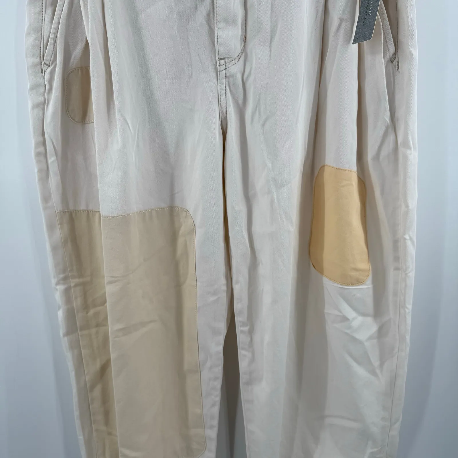 PILCRO x ANTHROPOLOGIE Pants SZ 29 Petite Rolled Hem Chino Patchwork Utility NWT - Image 13