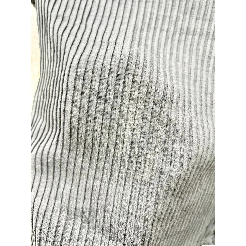 NWT Anemos Ribbed Short Sleeve Tortoise Top & Midi Skirt Set Black Women's XS - Image 10