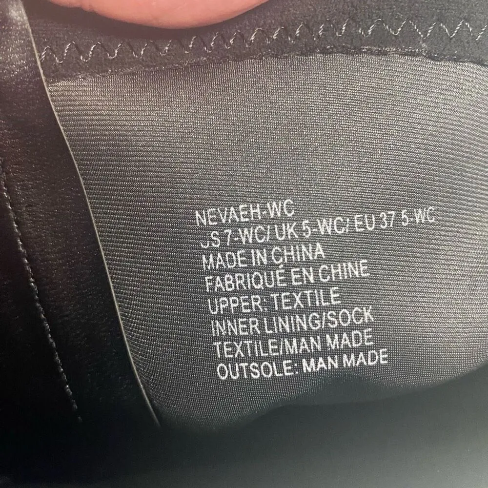 SHOEDAZZLE‎ Nevaeh Women’s Tall Zip Boots Size 7 WC ( Wide Calf) Black Heel 2.5” - Image 8