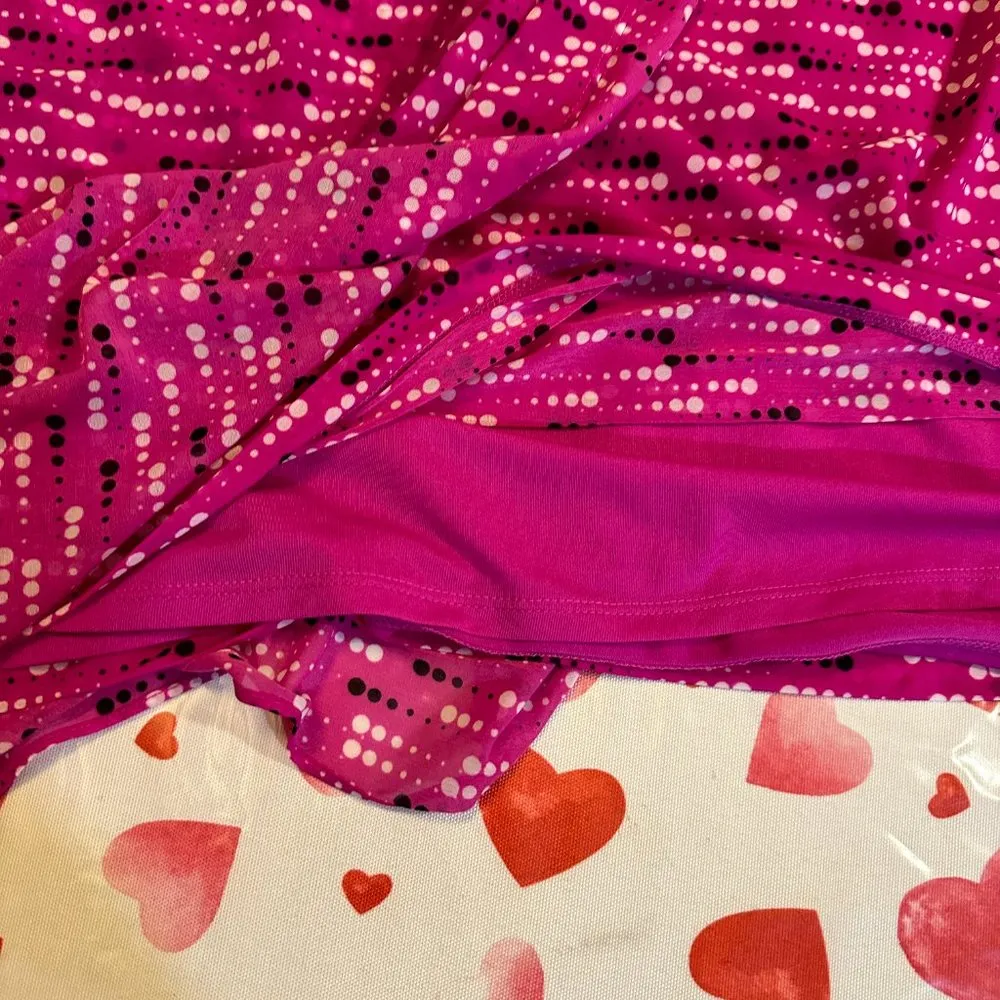 Fuchsia Blouse Short sleeve XL - Image 7