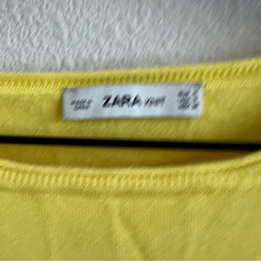 Zara Knit Mixed Media Colorblock Bright Boxy Oversized Top Shirt USA Small - Image 2