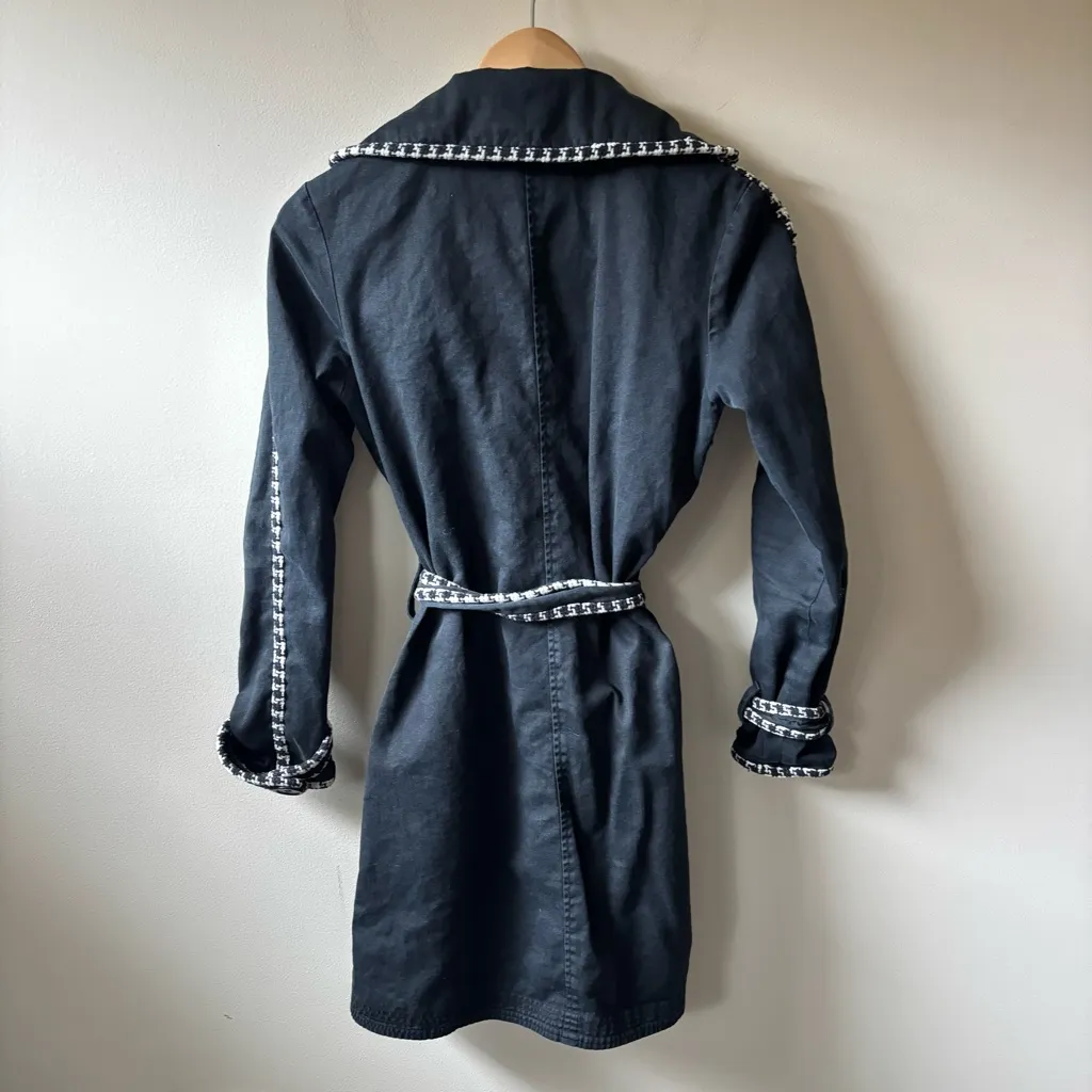Rampage Black Trench Coat - Image 6