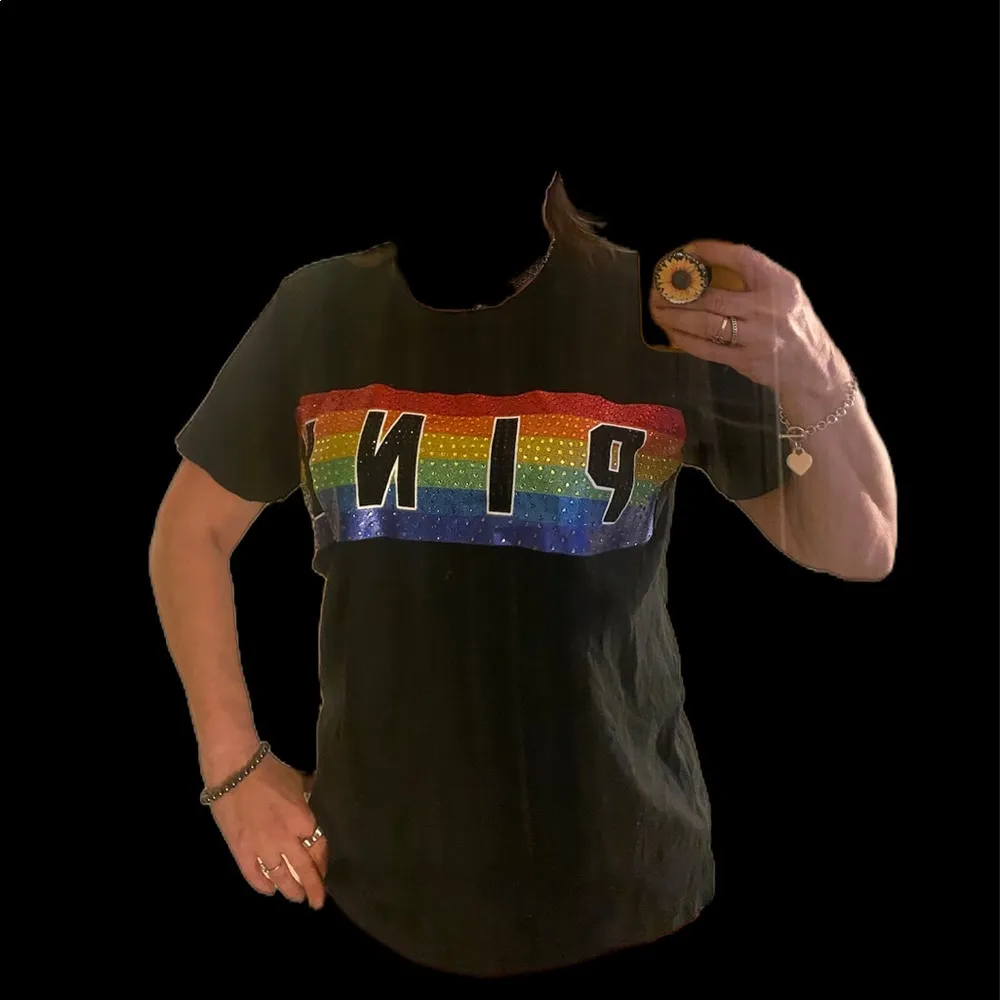 BNWOT | VS PINK | SUPER RARE | PRIDE RAINBOW 🌈 COLORS WITH ALL RHINESTONES - Image 8