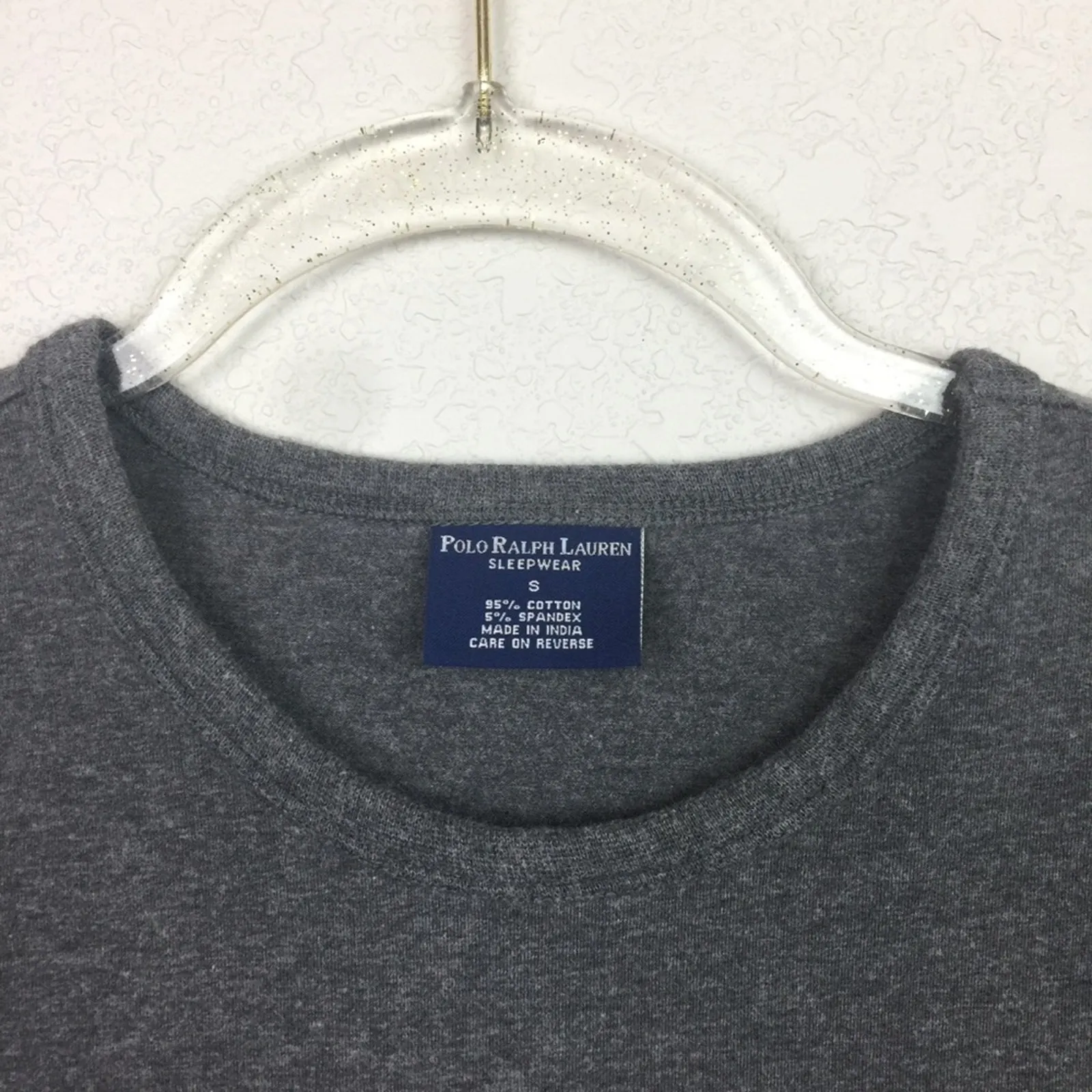 POLO RALPH LAUREN Dark Gray Crewneck Sz S - Image 3