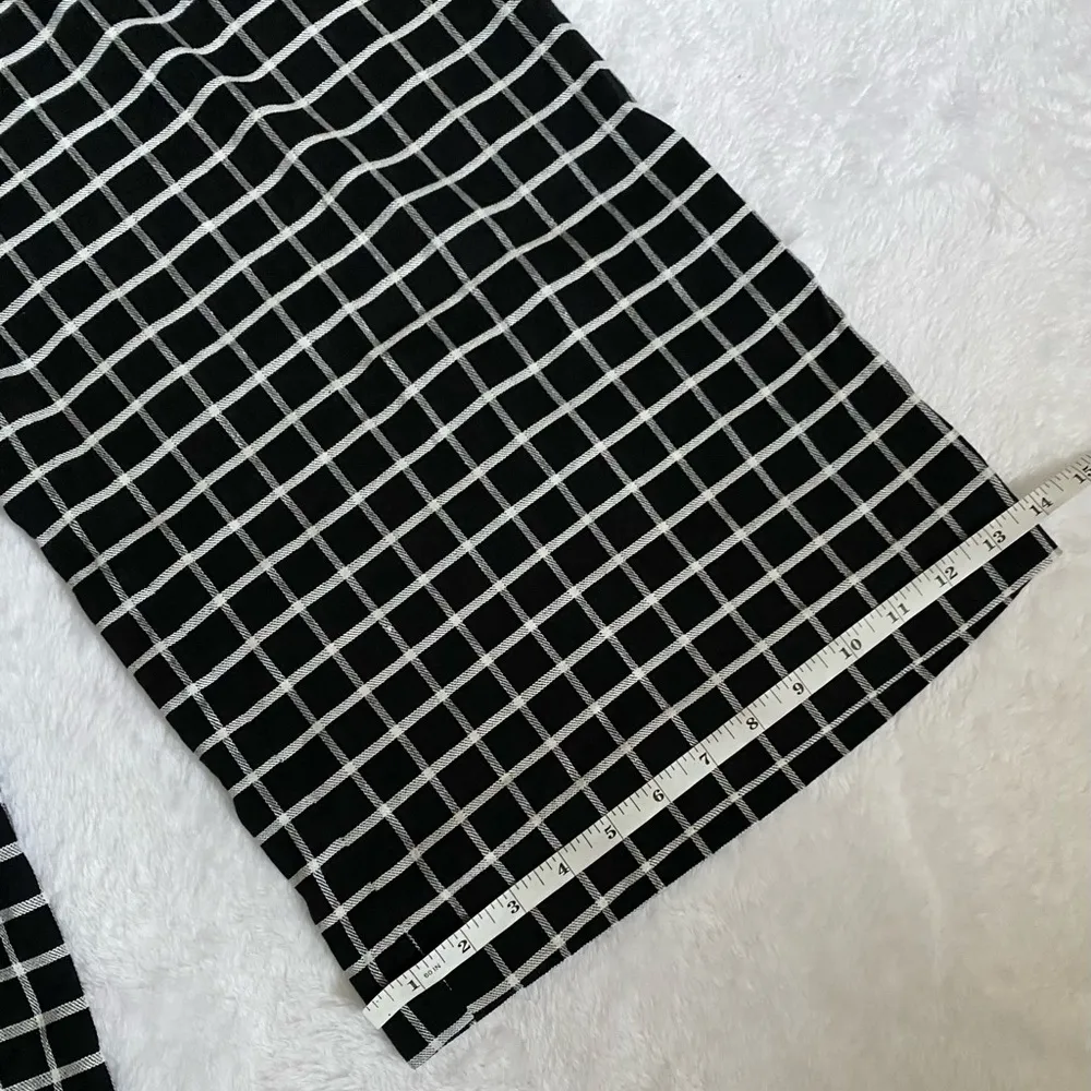 Pants| Anthropologie  Wide Leg Crop Linen Black White Pants. - Image 13