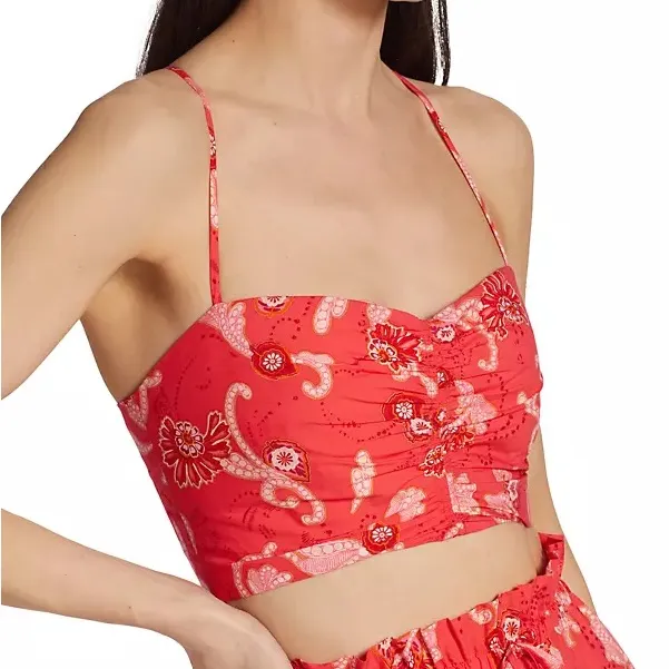 A.L.C.
Arit Paisley Crop Top - Image 3