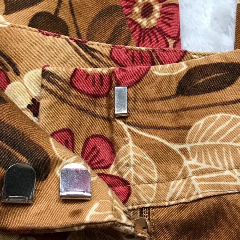 Tommy Bahama Vintage Cropped Pants Capris Tropical Stretch Cotton Blend Womens 6 - Image 4