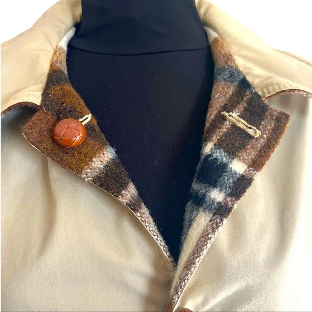 Vintage 70s  Western Waterproof Poncho Cape Reversible Equestrian - Image 7