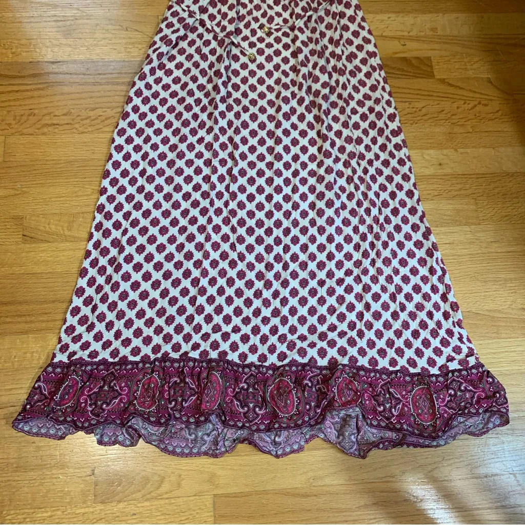 Juicy Couture Pam Gela Beach Royalty Martinique Long Smocked Dress Womens Medium - Image 2