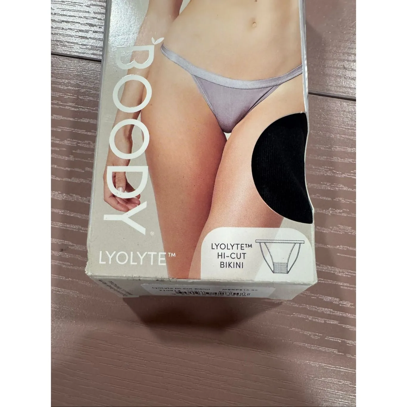 Boody High Cut Bikini Black Size L - Image 2