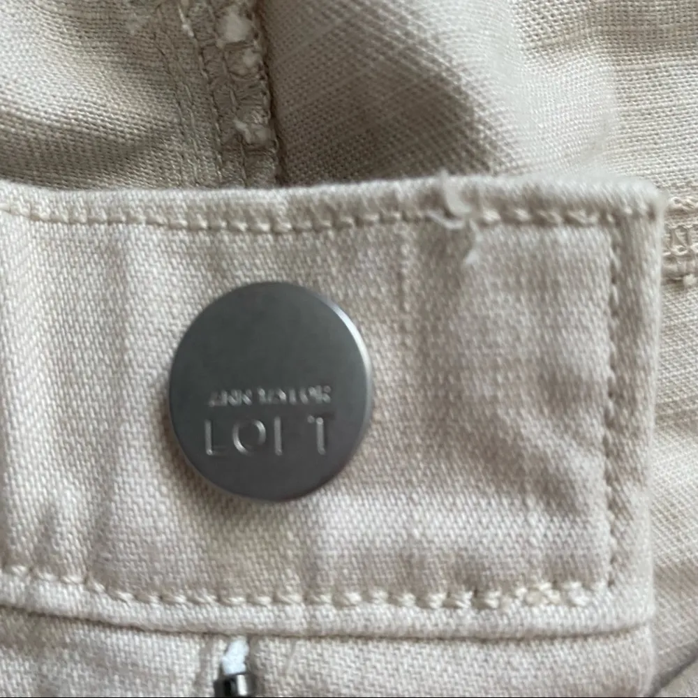 Loft Modern Skinny Jean’s cream color - Image 11