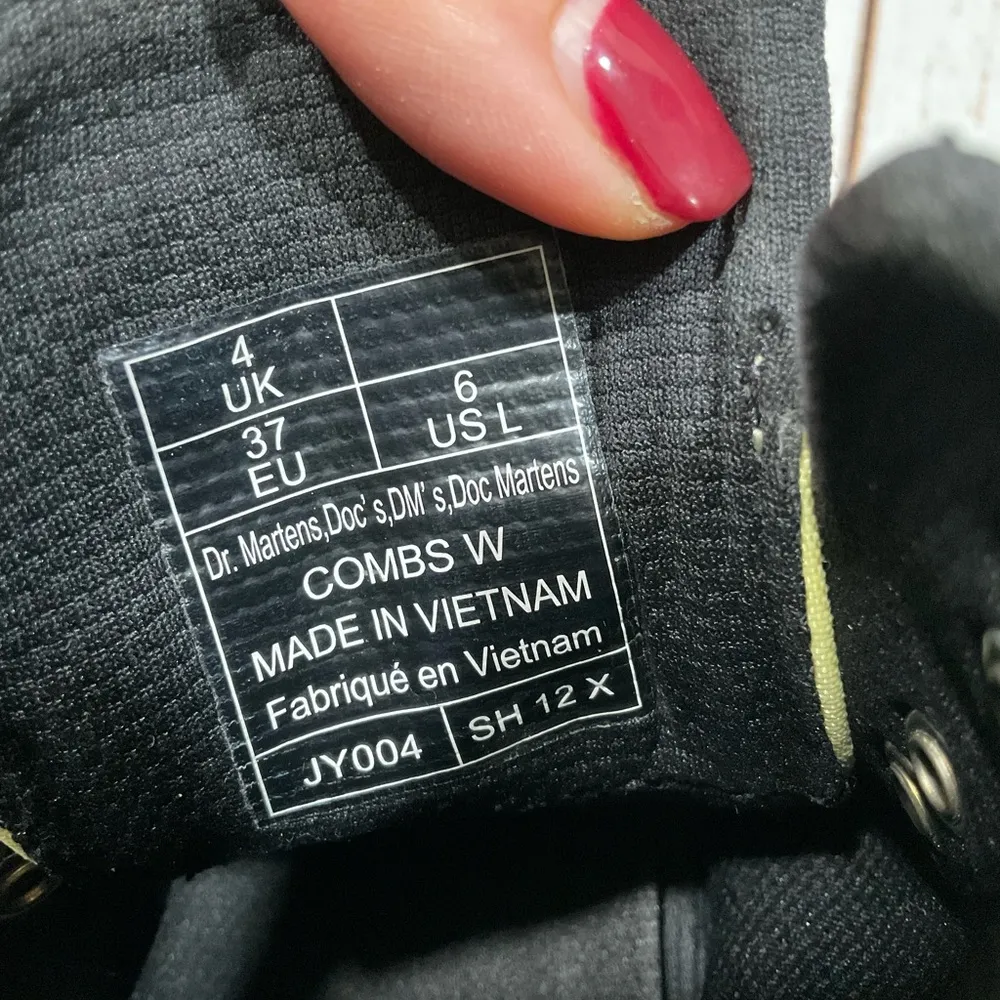 DR. MARTENS COMBS W YELLOW NYLON AND RUBBER BOOTS - Image 11