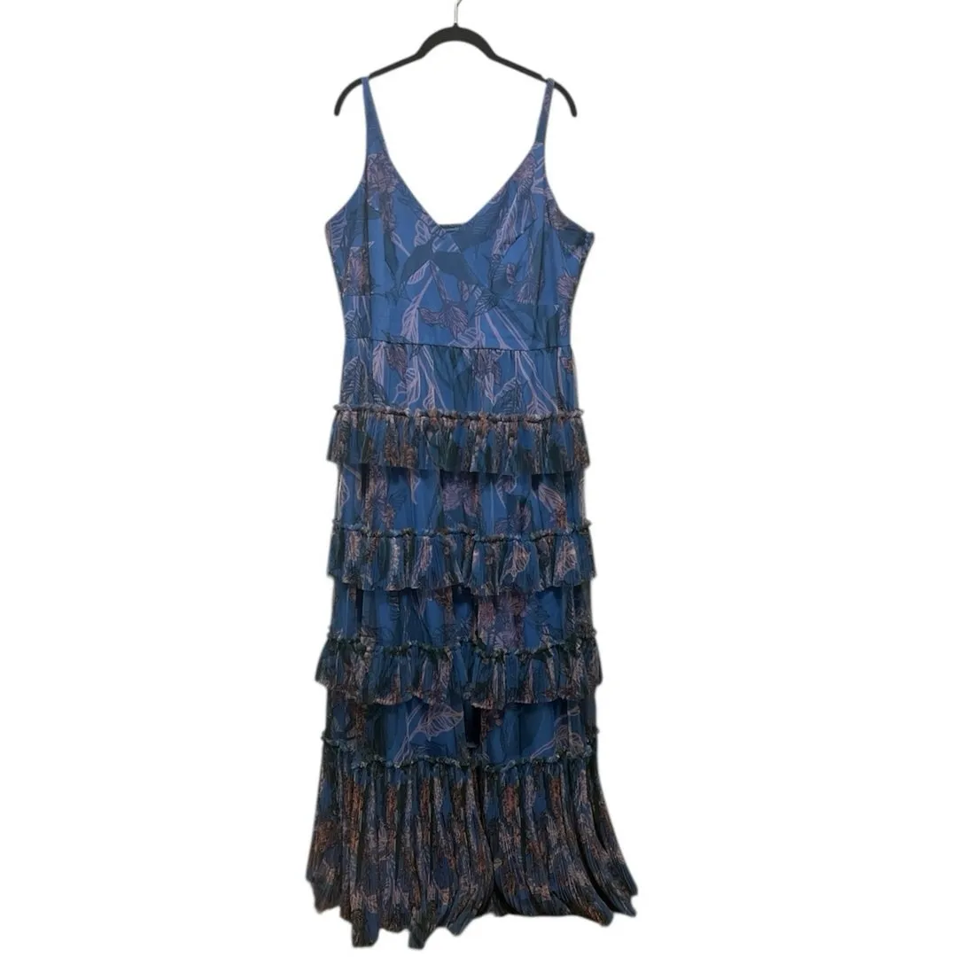 Hutch Freya Tulle Plisse Ruffle Gown Dress Size 20 V-Neck - Image 2