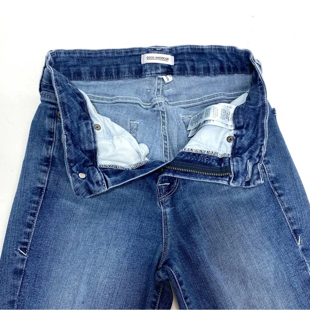 Good American Good Legs Distressed Skinny Jeans High Rise 6/28 - Image 3