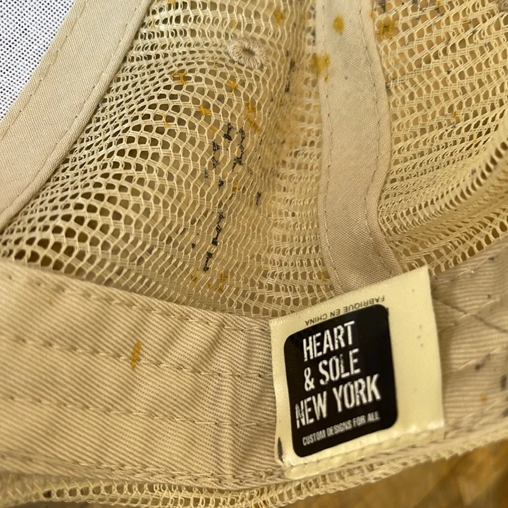 Handpainted Evil Eye Baseball Cap with Breathable Mesh adjustable Pony Tails - Image 3