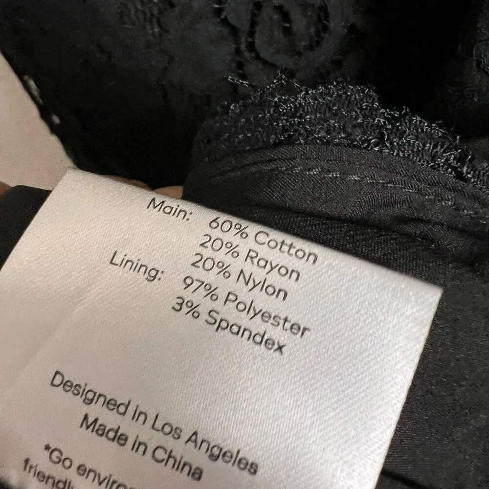 Fame & Partners Selma Black Lace One Shoulder Slit Formal Gown Size 8 - Image 14