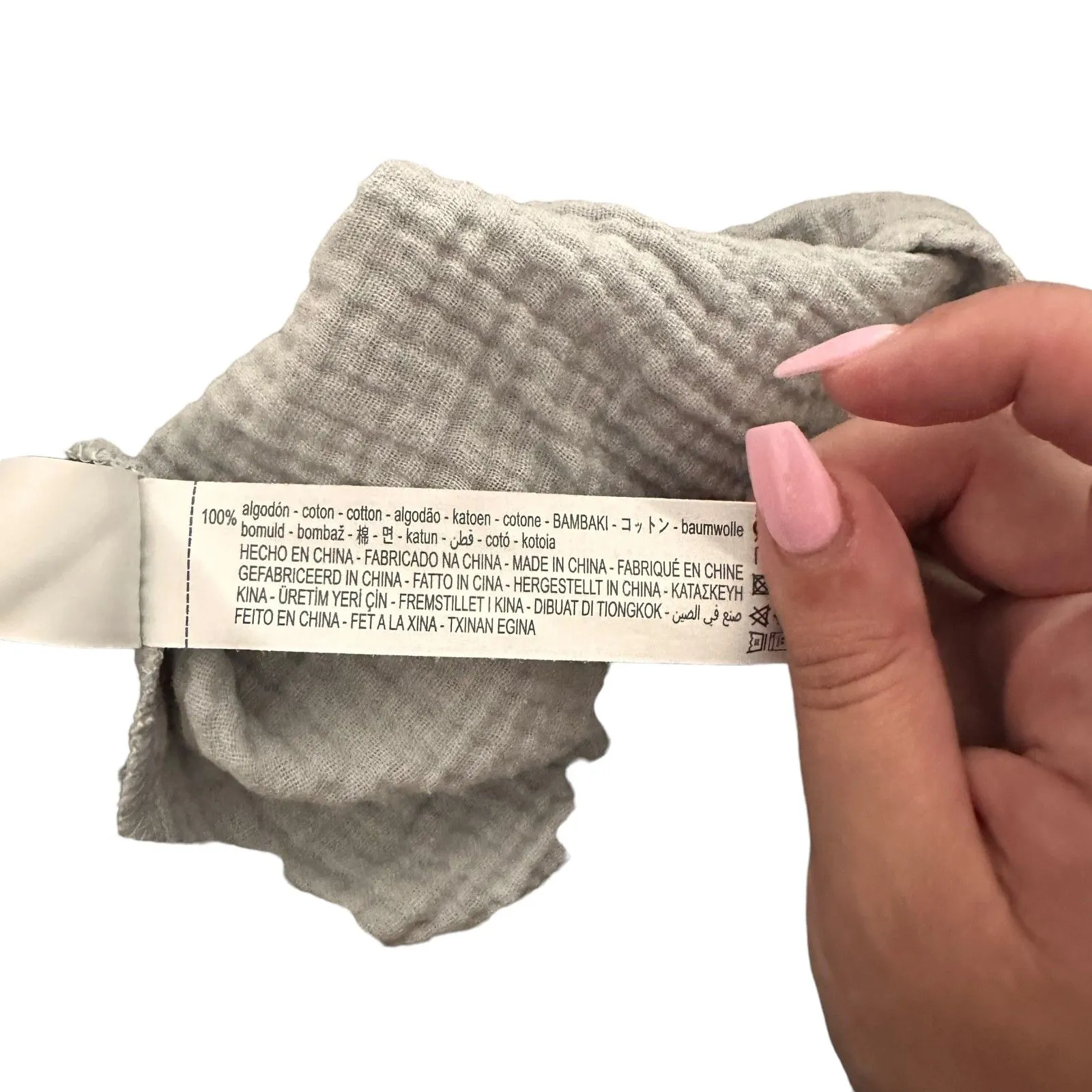 OYSHO Crinkled Cotton‎ Buttoned Blouse Sz Large - Image 4