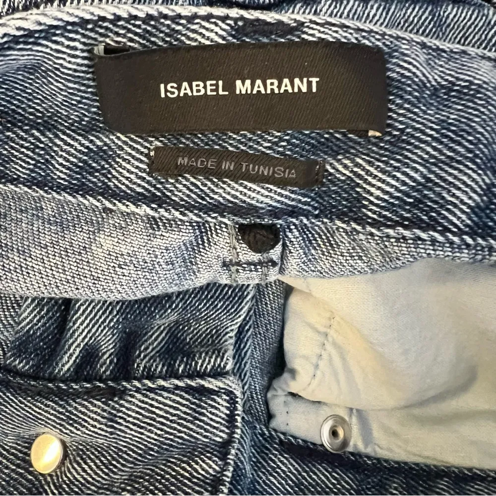 ISABEL MARANT Blue Paryama Wide Leg Jeans high rise size 36 US 4 - Image 7