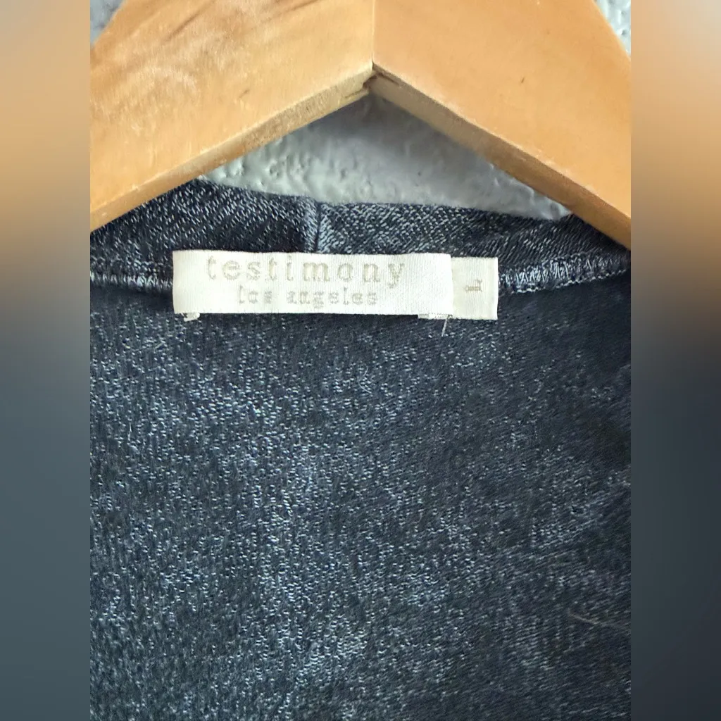 Testimony‎ Los Angeles Draped Jacket Size Large EUC Black - Image 5