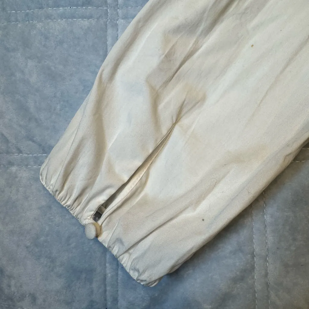 Zara White Blouse with‎ Button Detail size M - Image 5