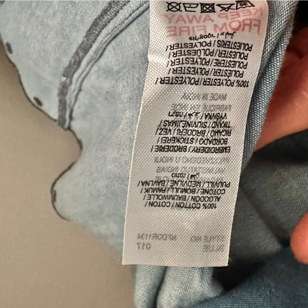 Never Fully Dressed Dreaming in the Clouds denim dress with embroidery. Blue Size 8 - Image 15