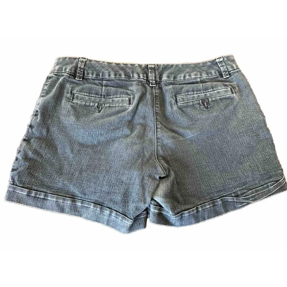 The Limited Jean Shorts Tailored Short Womens Size 14 Medium Wash Spandex Denim - Image 2