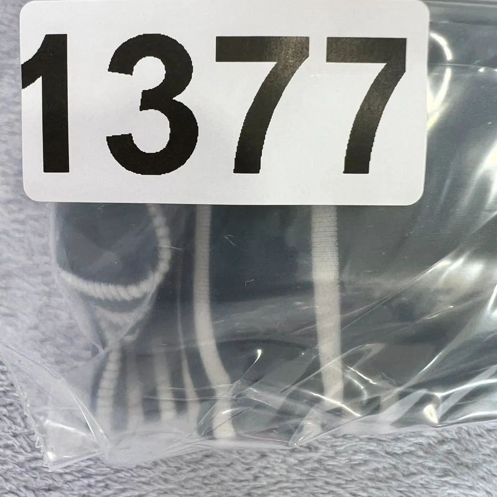 Garnet Hill  Sweater Oversized Turtleneck Womens Medium Green White Striped Boho - Image 7